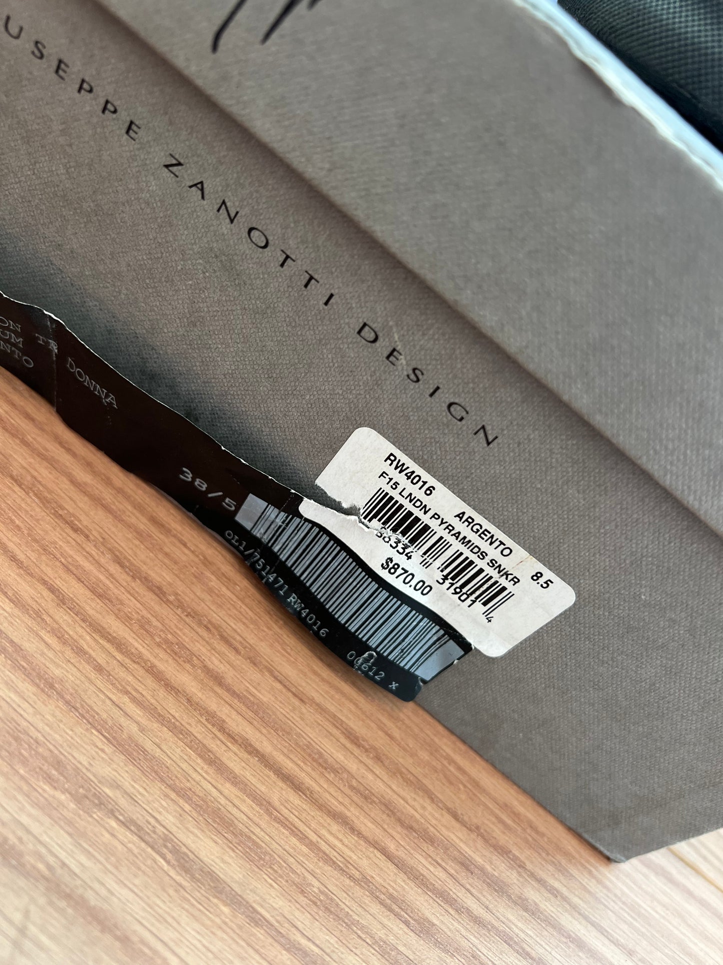 Giuseppe Sneakers Silver/Blk